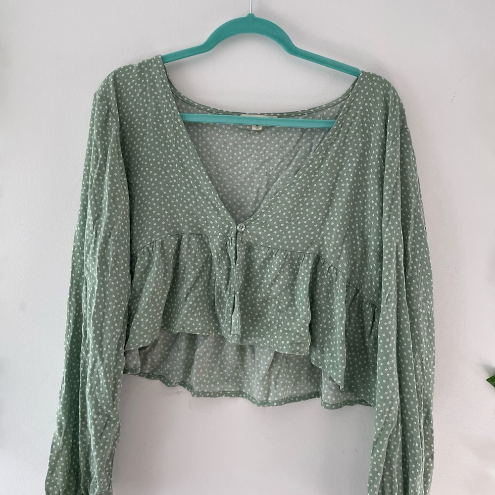 green floral pacsun shirt